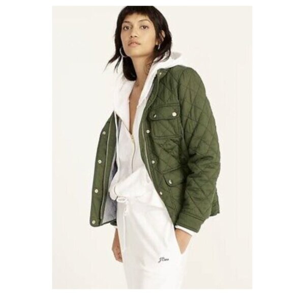 J. Crew Quilted Downtown Field Jacket - Picture 2 of 10